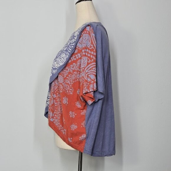 FREE PEOPLE WTF dusk to dawn tee top Sz XS - Picture 4 of 8